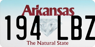 AR license plate 194LBZ