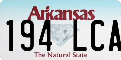 AR license plate 194LCA