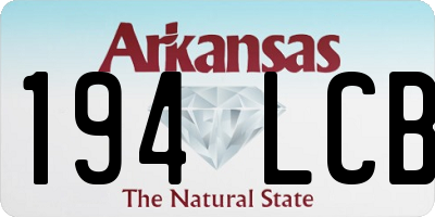 AR license plate 194LCB