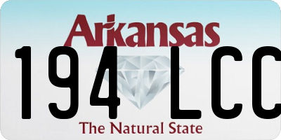 AR license plate 194LCC