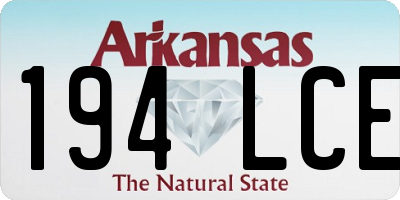 AR license plate 194LCE