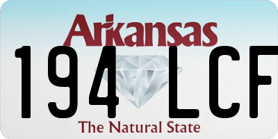 AR license plate 194LCF