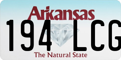 AR license plate 194LCG
