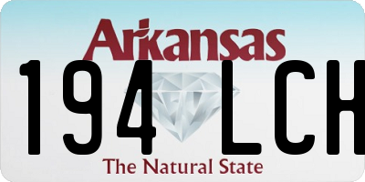 AR license plate 194LCH