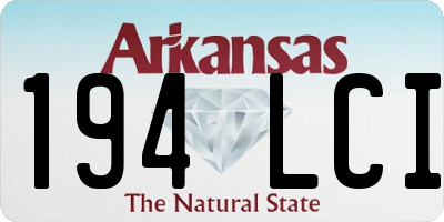 AR license plate 194LCI