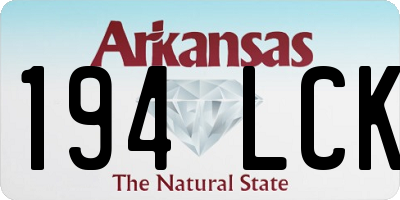 AR license plate 194LCK
