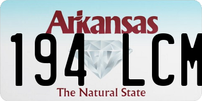 AR license plate 194LCM