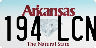 AR license plate 194LCN