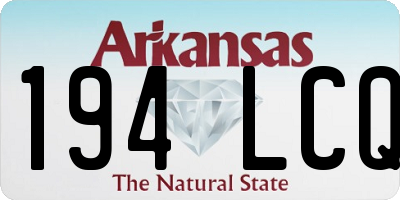 AR license plate 194LCQ