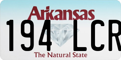 AR license plate 194LCR