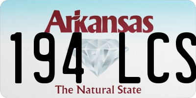 AR license plate 194LCS