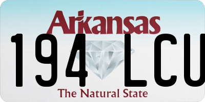AR license plate 194LCU