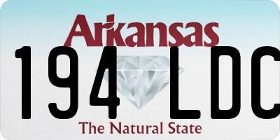AR license plate 194LDC