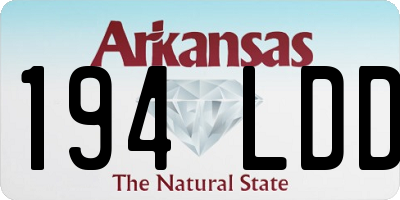 AR license plate 194LDD
