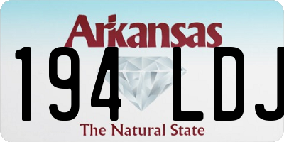 AR license plate 194LDJ