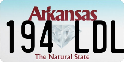 AR license plate 194LDL