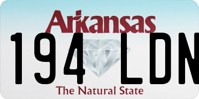 AR license plate 194LDN