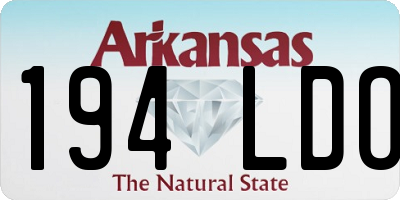 AR license plate 194LDO