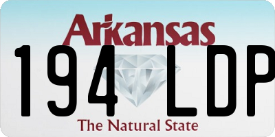 AR license plate 194LDP