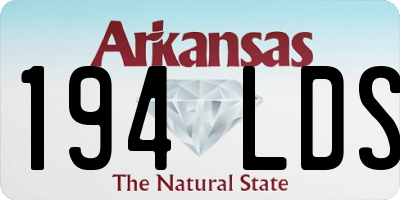 AR license plate 194LDS