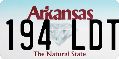 AR license plate 194LDT