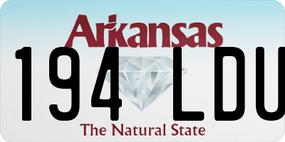 AR license plate 194LDU