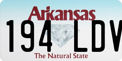 AR license plate 194LDV