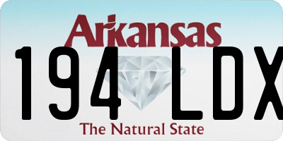 AR license plate 194LDX