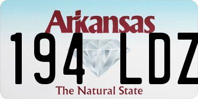 AR license plate 194LDZ