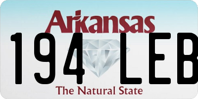 AR license plate 194LEB