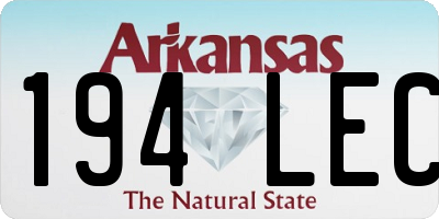 AR license plate 194LEC