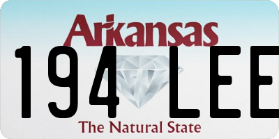 AR license plate 194LEE