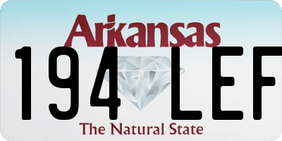 AR license plate 194LEF