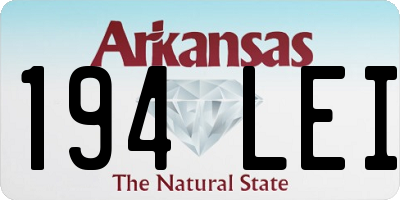 AR license plate 194LEI