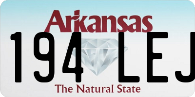 AR license plate 194LEJ