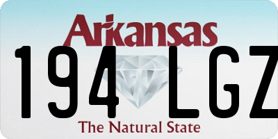 AR license plate 194LGZ