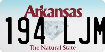 AR license plate 194LJM