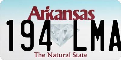AR license plate 194LMA