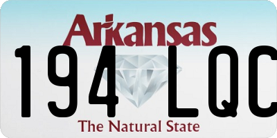 AR license plate 194LQC
