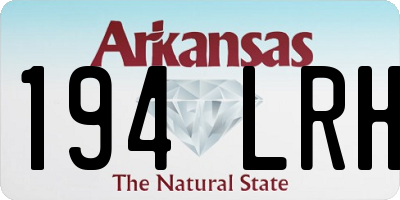 AR license plate 194LRH