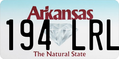 AR license plate 194LRL