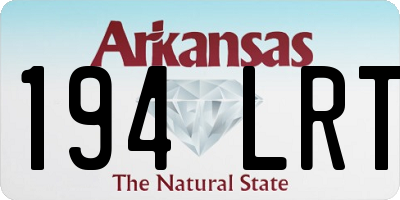 AR license plate 194LRT