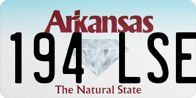 AR license plate 194LSE