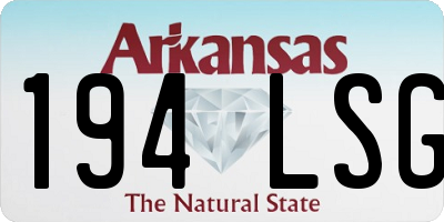 AR license plate 194LSG