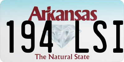 AR license plate 194LSI