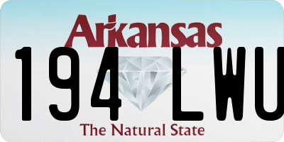 AR license plate 194LWU
