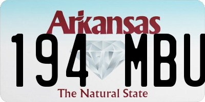 AR license plate 194MBU
