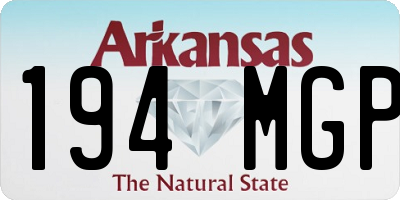 AR license plate 194MGP