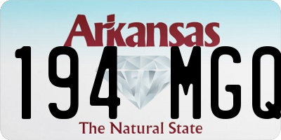 AR license plate 194MGQ