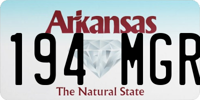 AR license plate 194MGR
